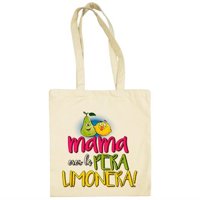 Bolsa de tela mamá eres la pera limonera