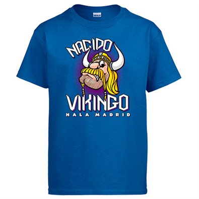 Camiseta nacido Vikingo Hala Madrid