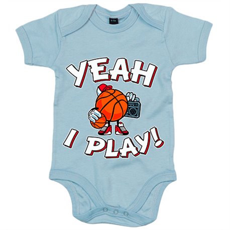 Body bebé Yeah I Play Basketball