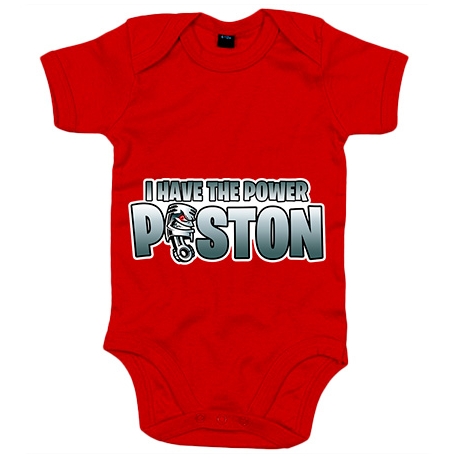 Body bebé Motocross I Have The Power Piston